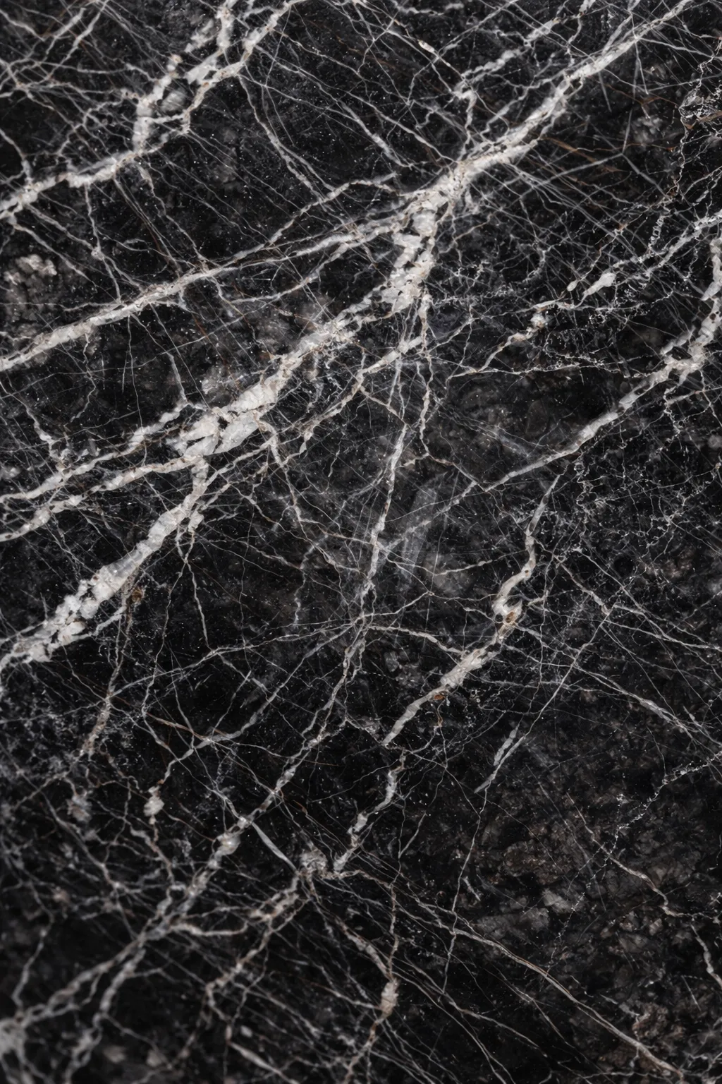 Premium Black Marble with White Veins