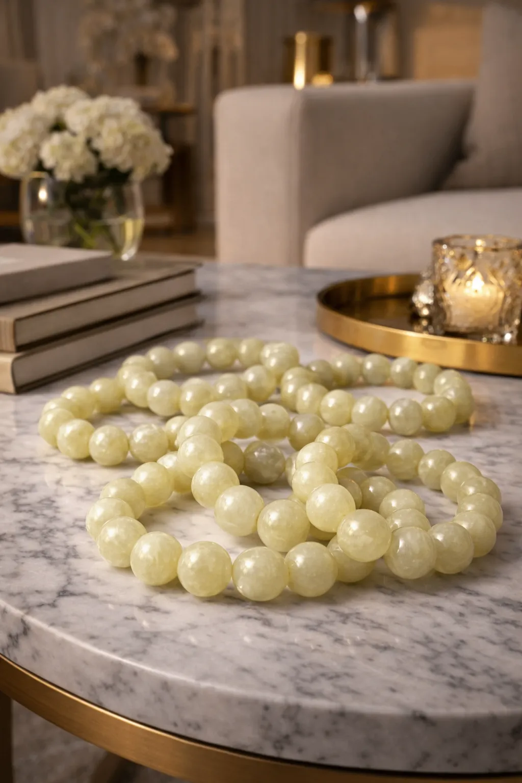 Green onyx stone tasbeeh prayer beads