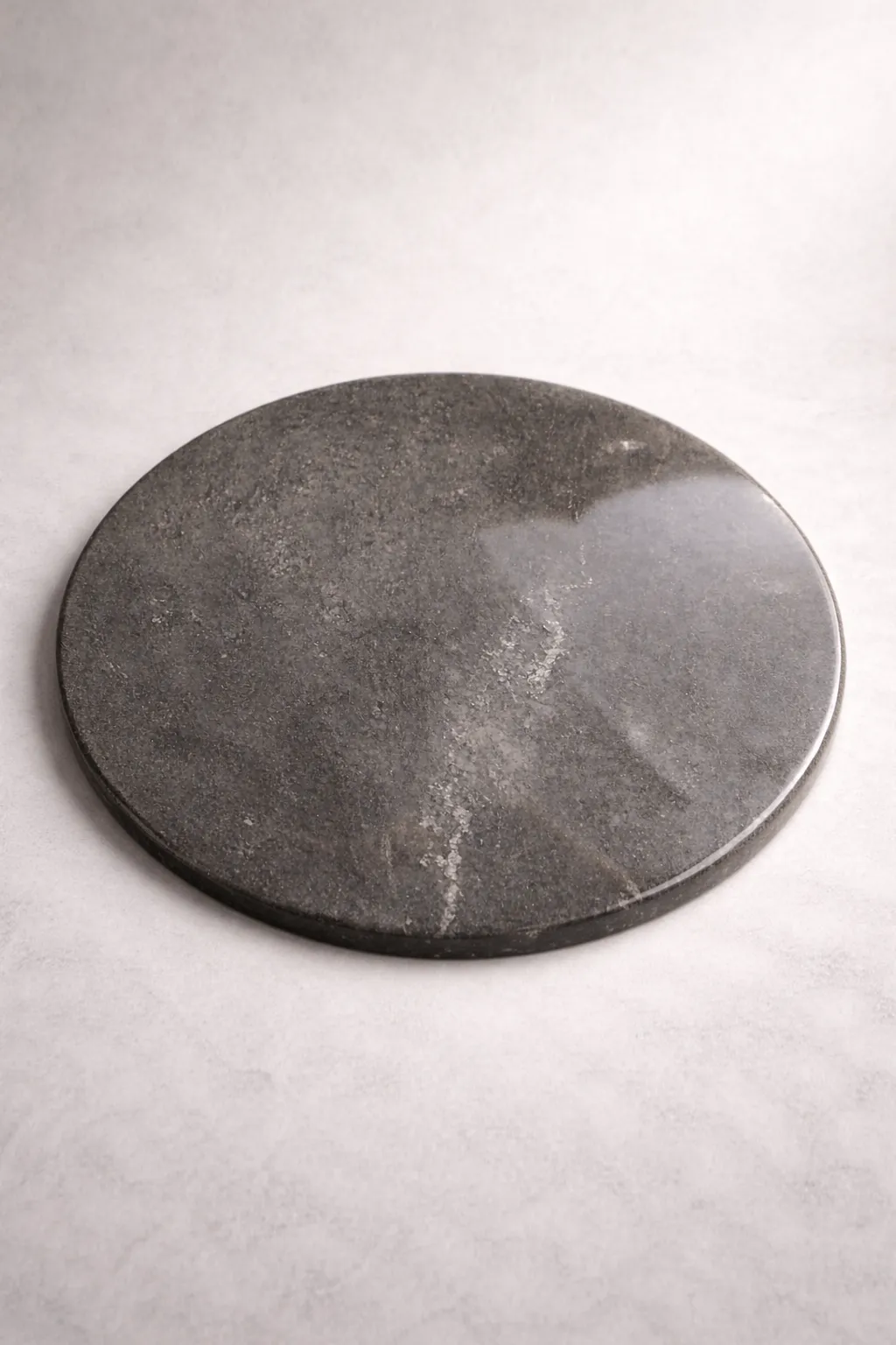 Grey marble round table top