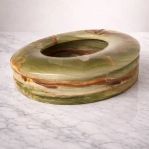 Green onyx stone ashtray
