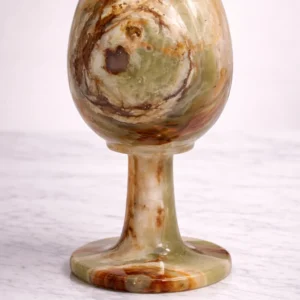 Natural onyx goblet cups set