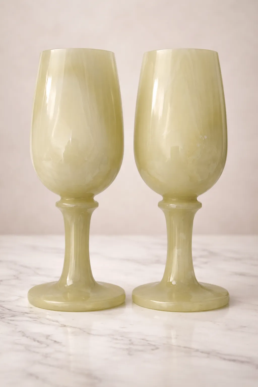 White Onyx Marble Glass