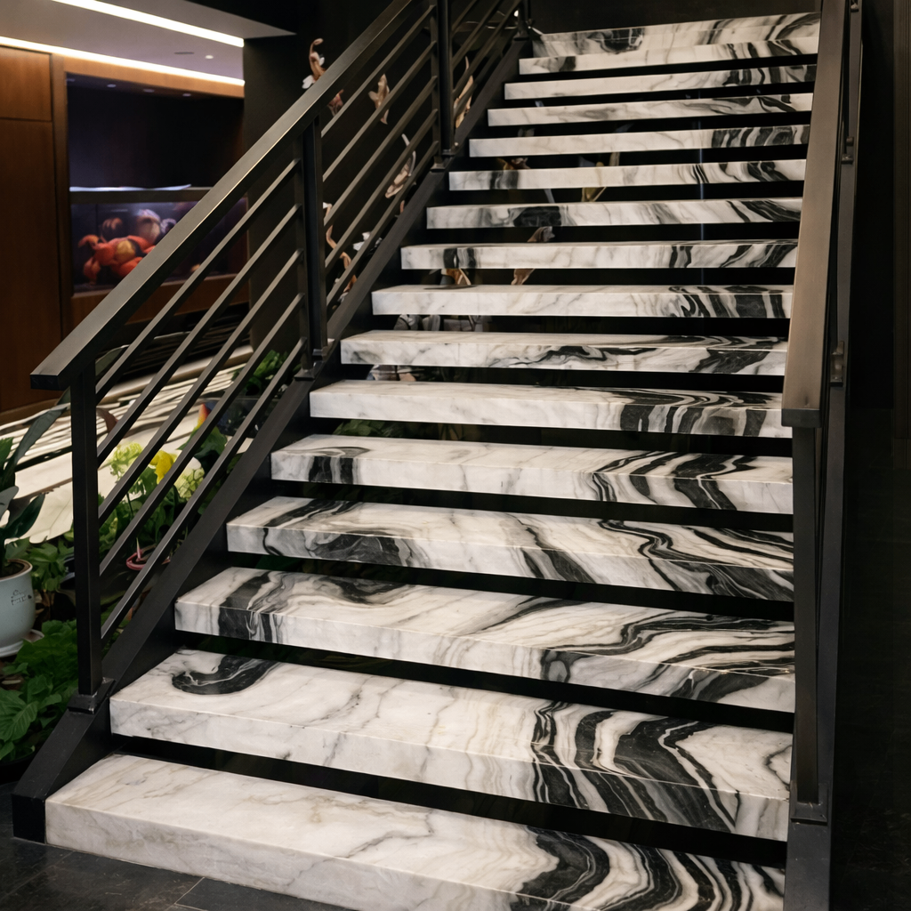 marble stairs